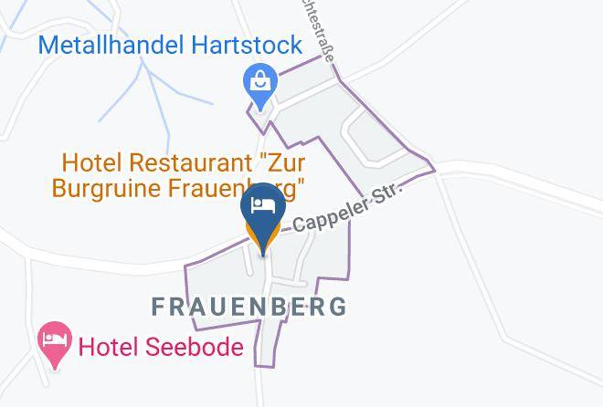 Marburg Biedenkopf - Hotel Restaurant Zur Burgruine Frauenberg Maps