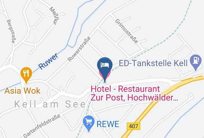 Hotel Restaurant Zur Post Hochwalder Radstation Map