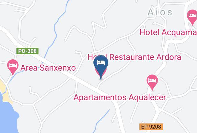 Hotel Restaurante Ardora Map