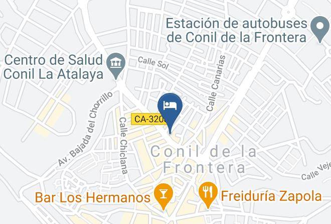 Cadiz - Hotel Restaurante Blanco Y Verde Maps