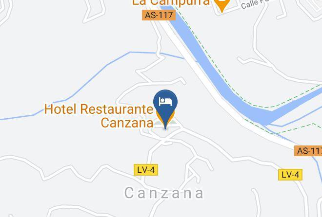 Hotel Restaurante Canzana Map