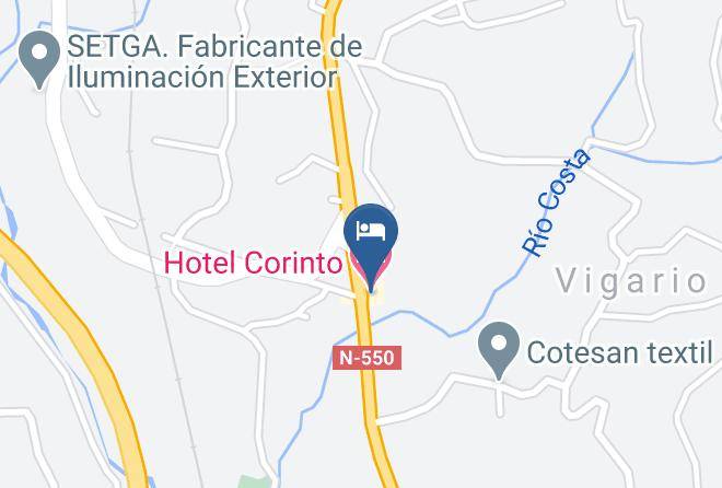 Hotel Restaurante Corinto Map