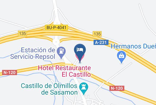 Burgos - Hotel Restaurante El Castillo Maps