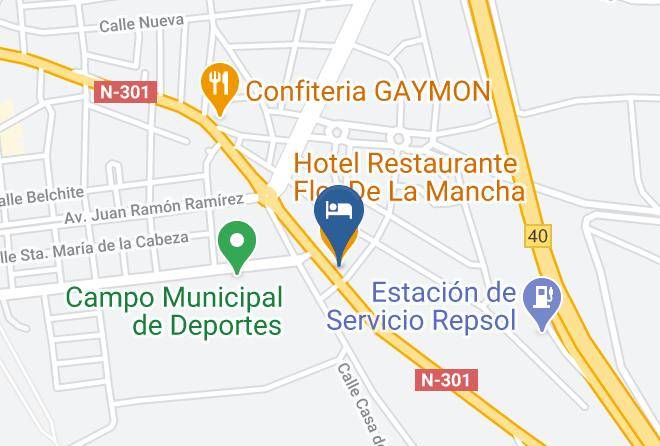 Albacete - Hotel Restaurante Flor De La Mancha Maps