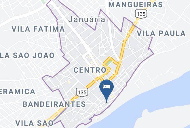 Januaria - Hotel Restaurante Hawai Maps