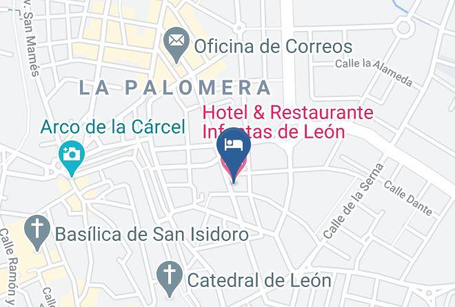 Leon - Hotel & Restaurante Infantas De Leon Maps