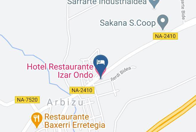 Navarra - Hotel Restaurante Izar Ondo Maps
