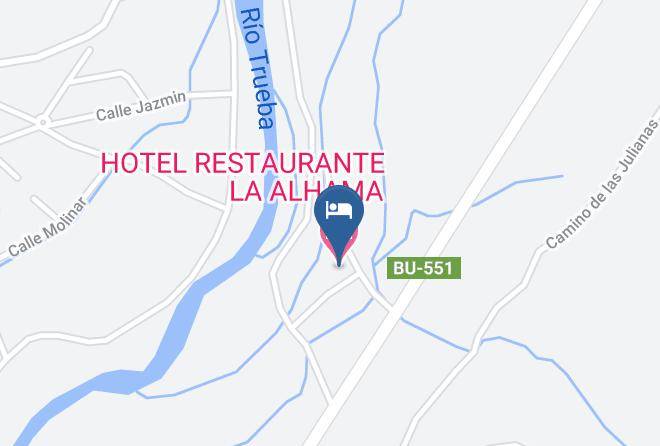 Hotel Restaurante La Alhama Map