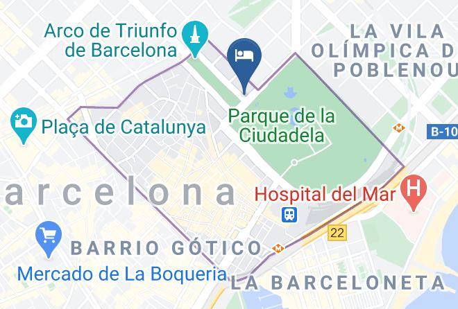 Barcelona - Hotel Restaurante La Ciudadela Maps