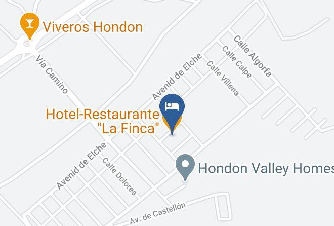 Hotel Restaurante La Finca Map
