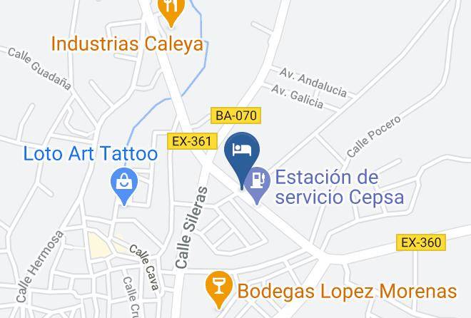 Badajoz - Hotel Restaurante La Sierra Maps