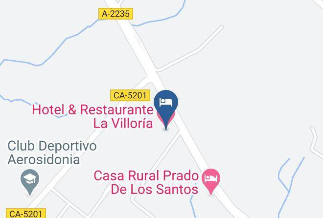 Cadiz - Hotel & Restaurante La Villoria Maps