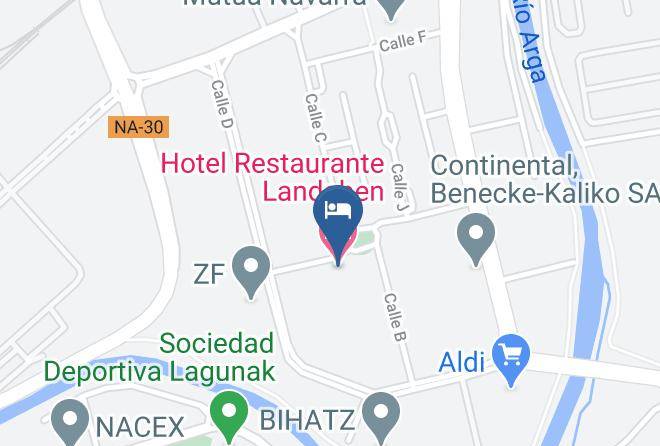 Navarra - Hotel Restaurante Landaben Maps
