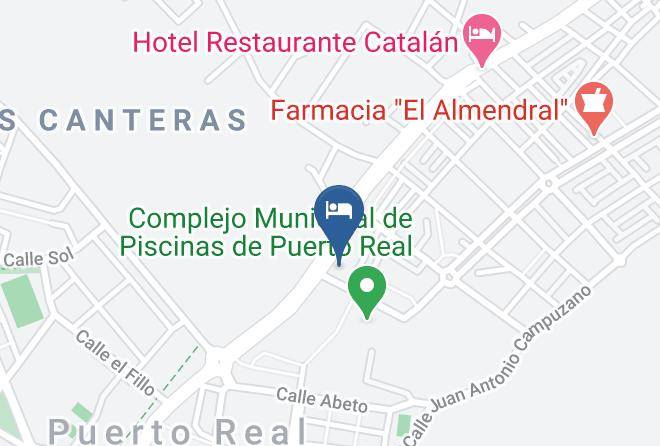 Hotel Restaurante Las Canteras De Puerto Real Carta Geografica - Andalusia - Cadiz