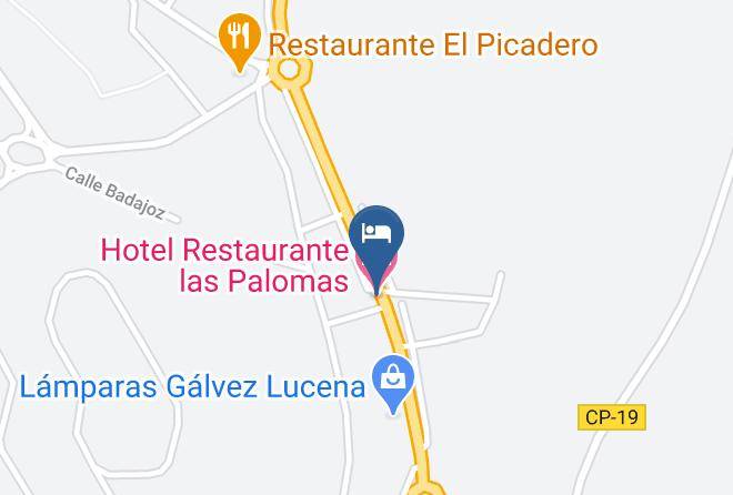 Hotel Restaurante Las Palomas Map