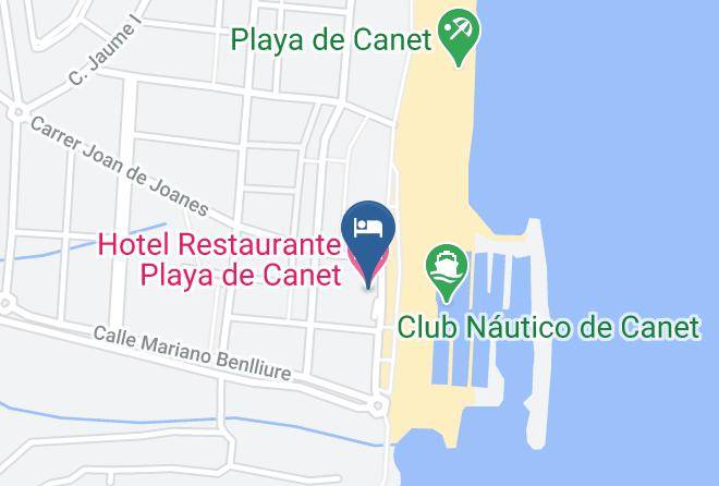 Hotel Restaurante Playa De Canet Map