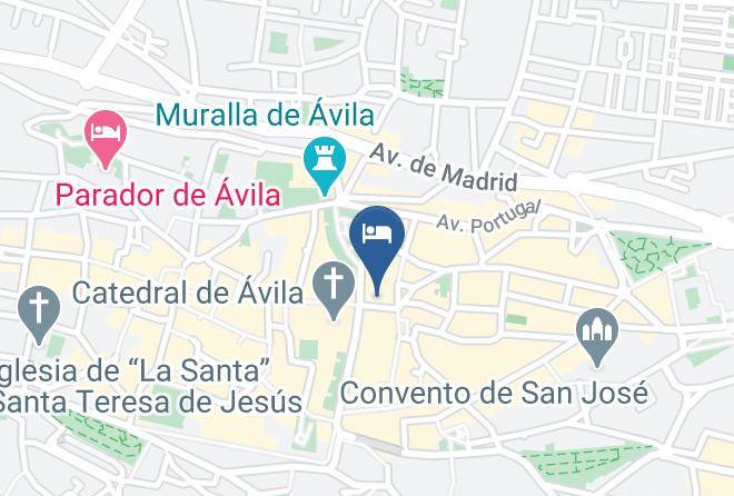 Avila - Hotel Restaurante Puerta Del Alcazar Maps