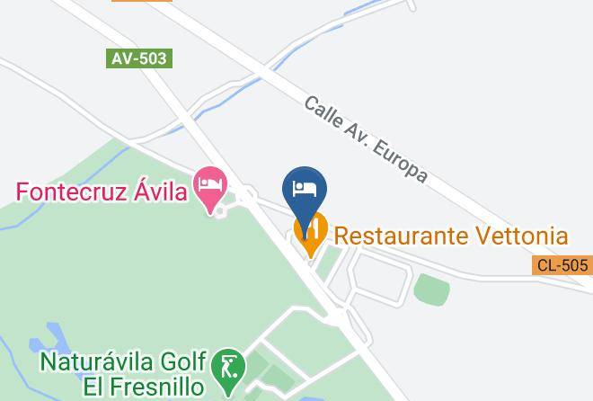 Avila - Hotel Restaurante Vettonia Maps
