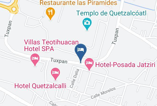 Teotihuacan - Hotel Restaurante Vicalis Maps