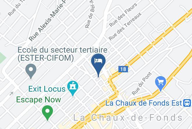 La Chaux De Fonds District - Hotel Resto Bar Chez Gilles Maps