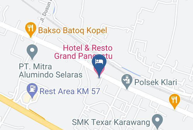 Karawang Regency - Hotel & Resto Grand Pangestu Maps