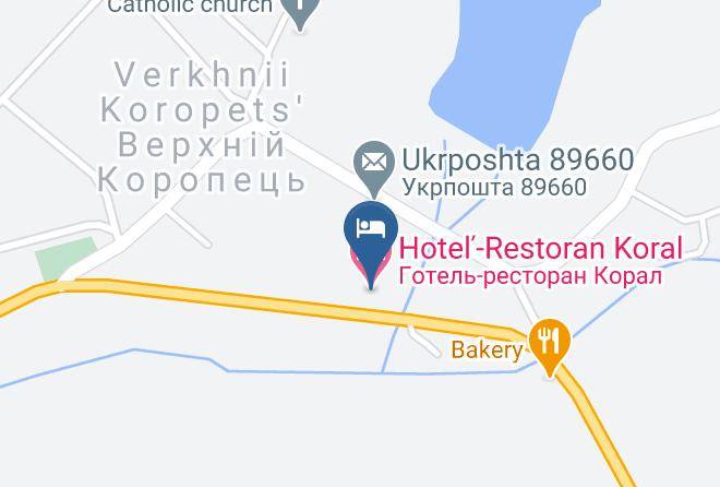 Mukacheve Raion - Hotel Restoran Koral Maps