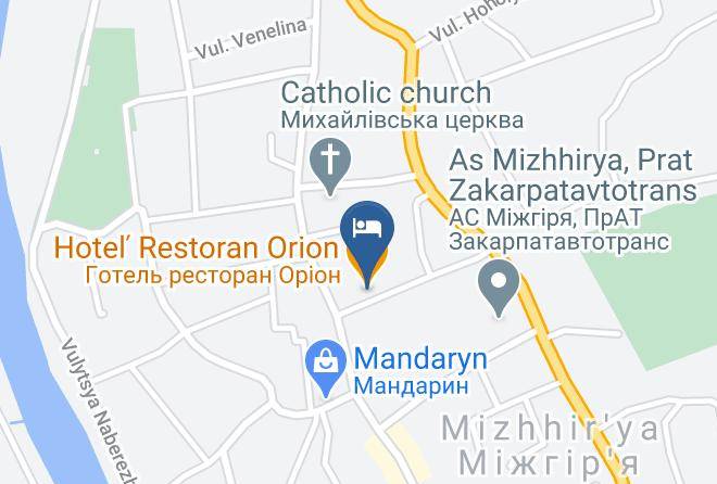 Mizhhirya Raion - Hotel Restoran Orion Maps