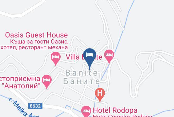 Banite - Hotel Restorant Byalata Kashta Maps