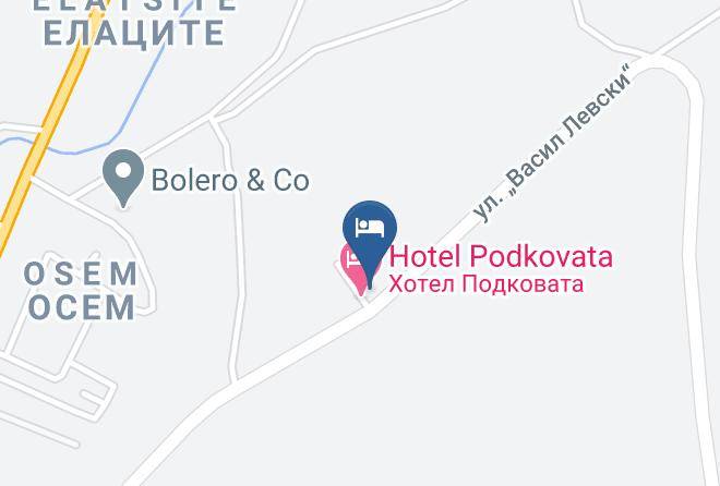 Etropole - Hotel Restorant Podkovata Maps