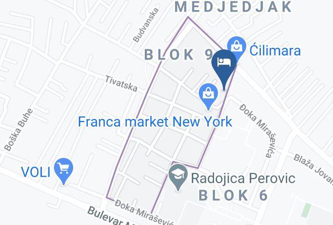 Podgorica - Hotel Resurs Maps