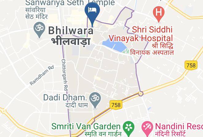 Bhilwara - Hotel Retaj Bhilwara Maps