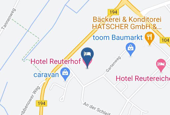 Mecklenburgische Seenplatte - Hotel Reuterhof Maps