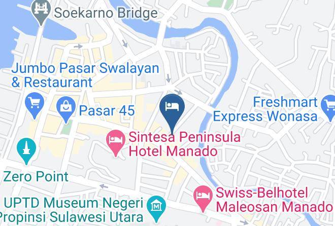 Kota Manado - Hotel Rex Maps