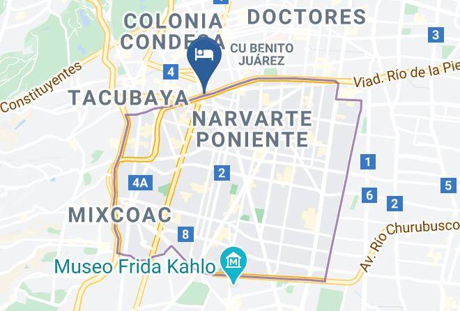 Benito Juarez - Hotel Rey Maps