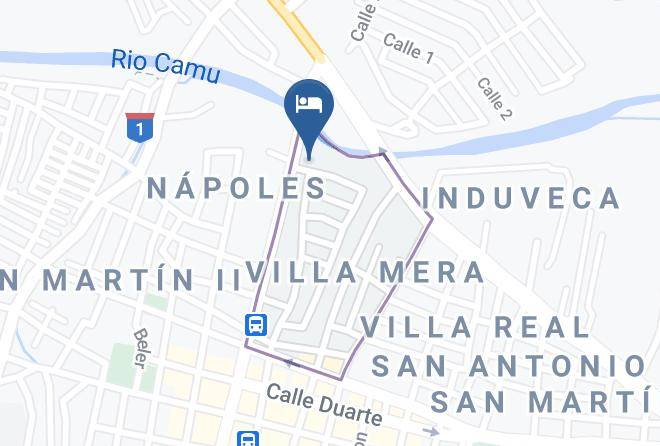 Concepcion De La Vega - Hotel Rey Maps