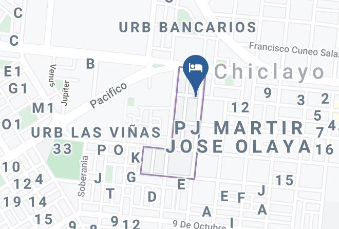 Chiclayo - Hotel Rey De Oro Maps