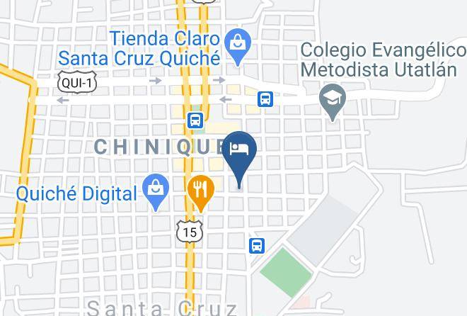 Santa Cruz Del Quiche - Hotel Rey Kiche Maps