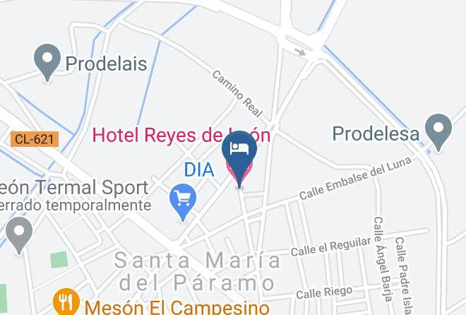 Leon - Hotel Reyes De Leon Maps