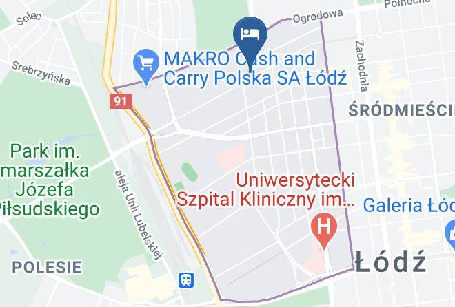 Lodz - Hotel Reymont Maps