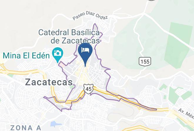 Zacatecas Zacatecas Centro - Hotel Reyna Soledad Maps