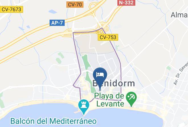 Alicante - Hotel Rh Royal Maps