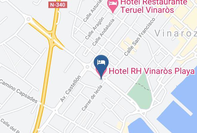 Castellon - Hotel Rh Vinaros Playa Maps
