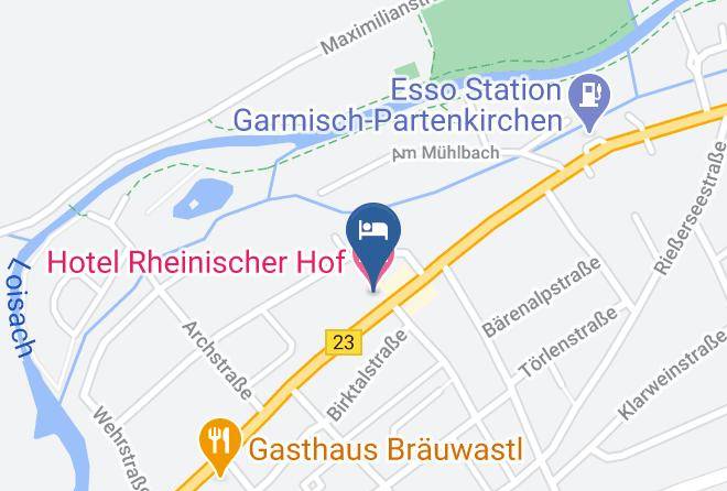 Garmisch Partenkirchen - Hotel Rheinischer Hof Maps
