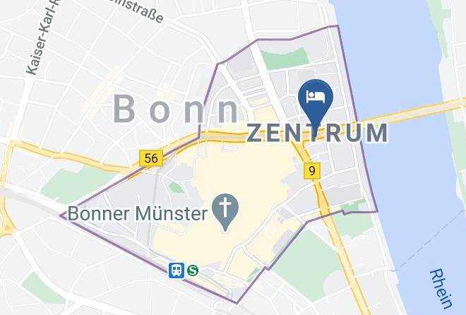 Bonn - Hotel Rheinland Maps