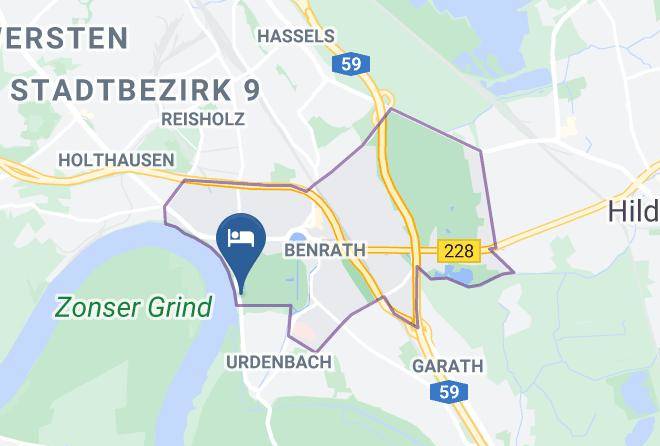 Dusseldorf - Hotel Rheinterrasse Benrath Maps