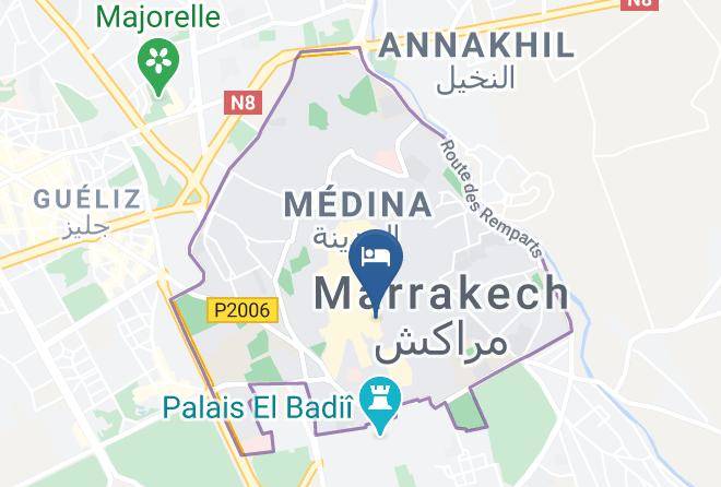 Marrakesh - Hotel Riad El Kennaria Maps