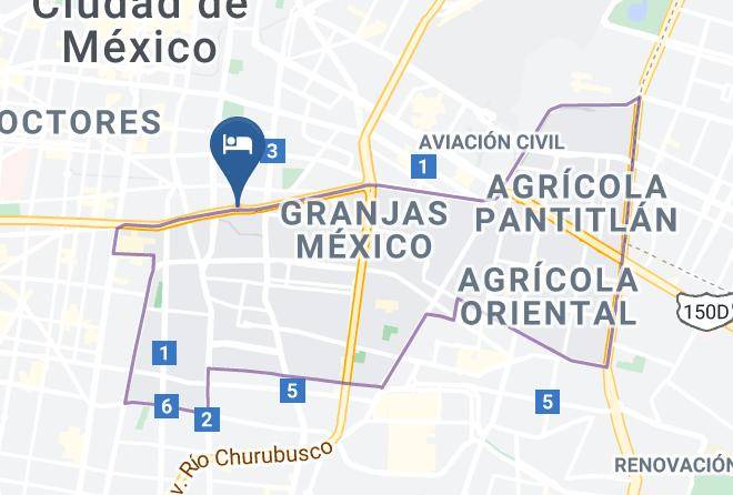 Iztacalco - Hotel Riazor Maps