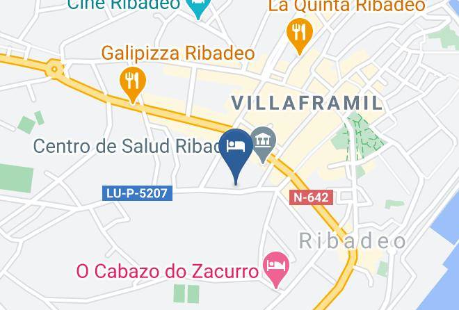 Lugo - Hotel Santa Cruz Maps