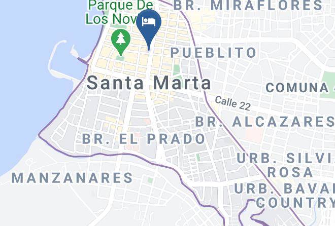 Santa Marta - Hotel Ribai Maps