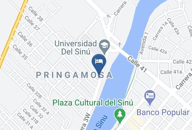 Monteria - Hotel Ribera Sinu Maps